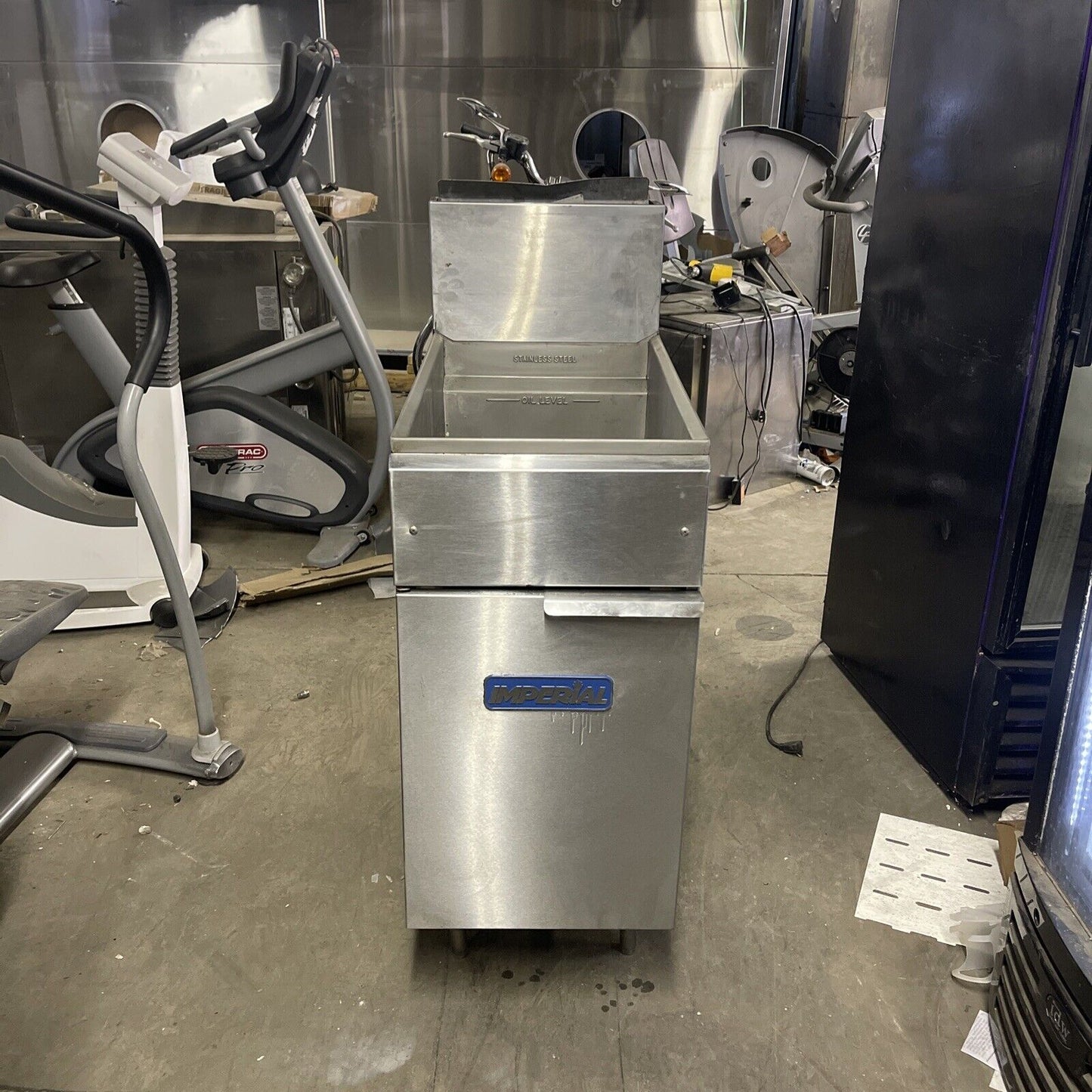 IMPERIAL IFS-40 40LB COMMERCIAL NAT GAS FRYER FRIALATOR USED