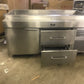 RANDELL 72” T LINE REFRIGERATED PREP STATION STAINLESS COOLER USED